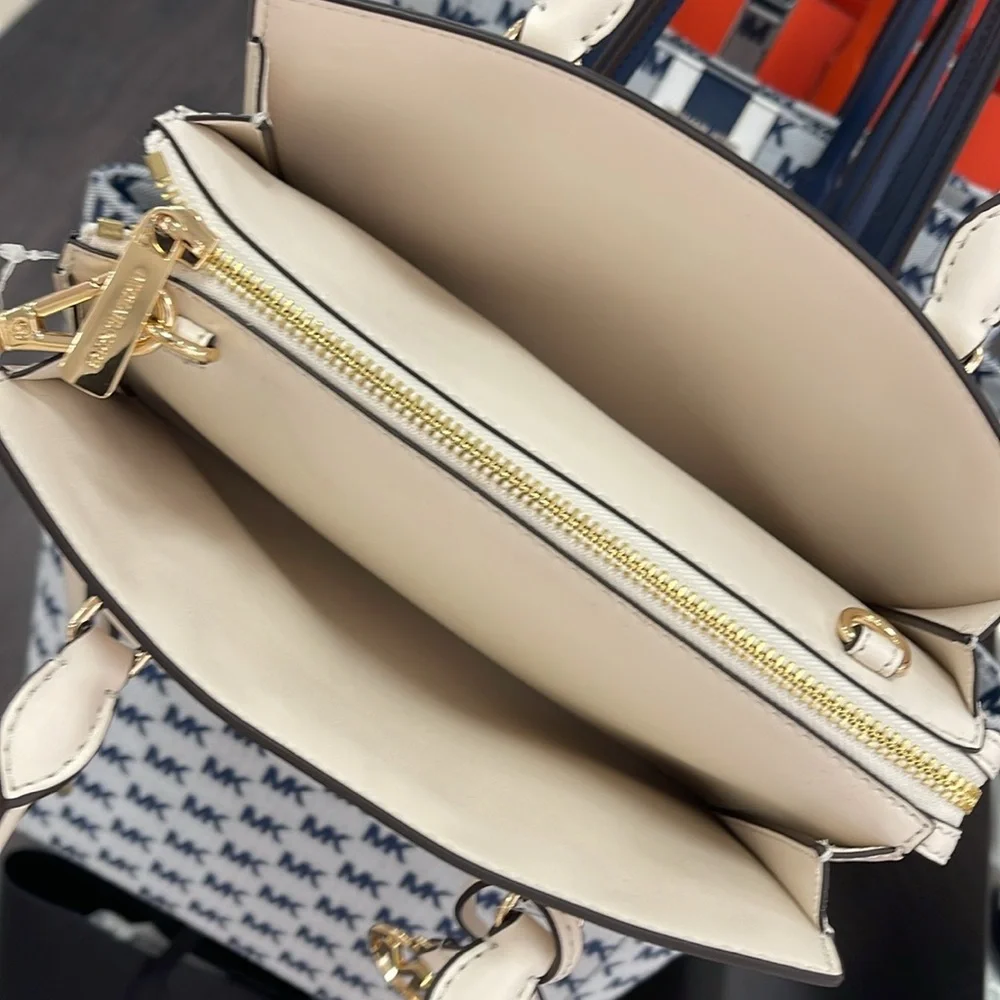 Michael Kors Sheila Small Central Zip Floral Embellished Satchel Crossbody NWT - Picture 11 of 16